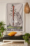 Ace of Wands Tapestry tapestry NirvanaThreads