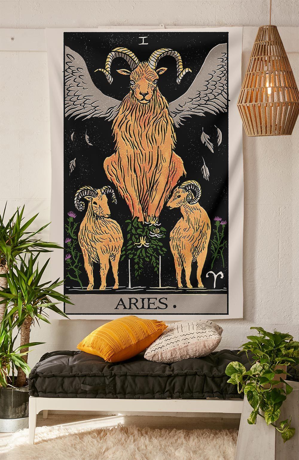 Aries Tarot Tapestry tapestry Nirvana Threads