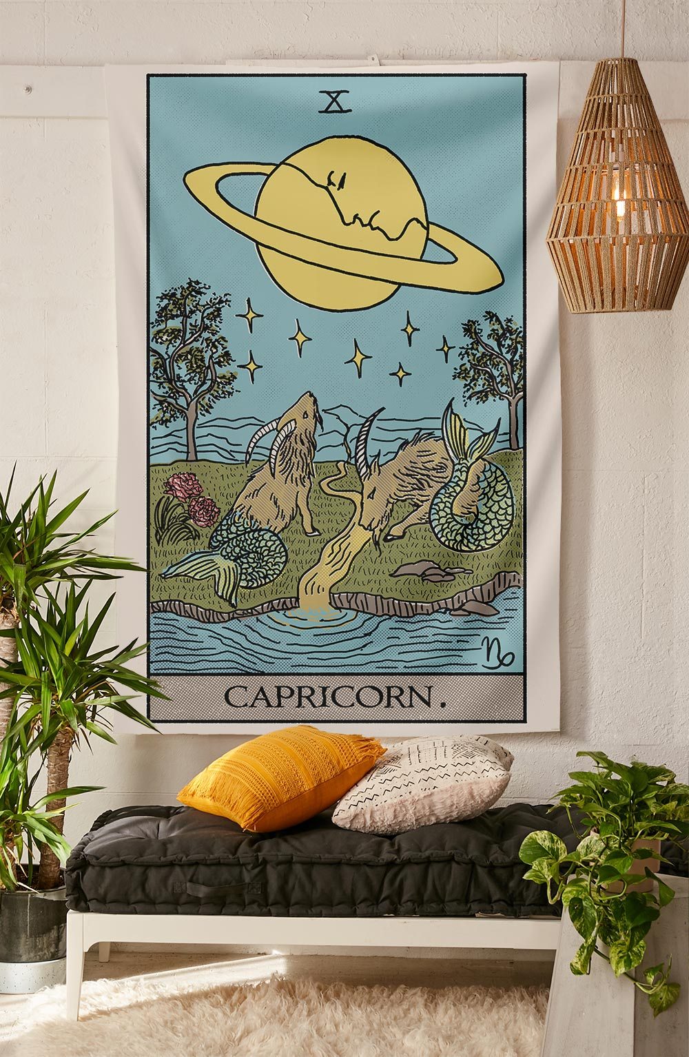 Capricorn Tarot Tapestry tapestry Nirvana Threads