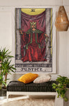 Justice Tarot Tapestry tapestry NirvanaThreads - YYT