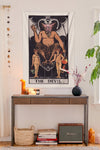 The Devil Tapestry tapestry NirvanaThreads - YYT NATURAL / 60x40cm150x100 cm