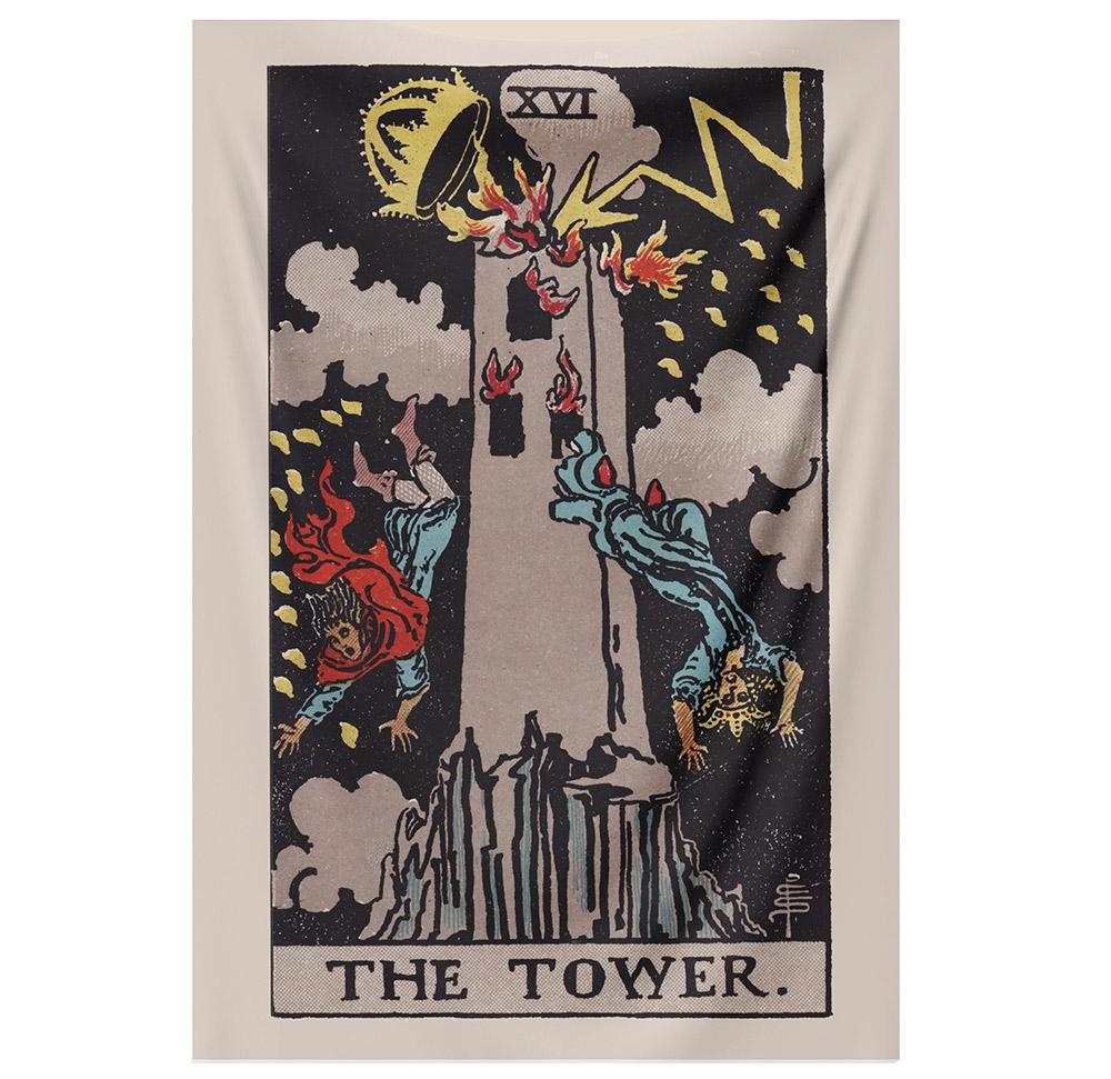 The Tower Tapestry tapestry NirvanaThreads - YYT