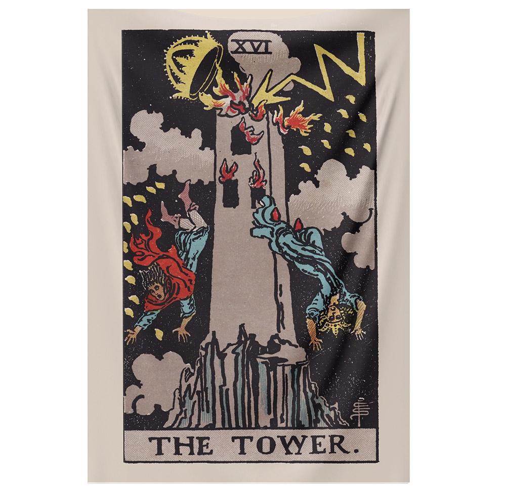 The Tower Tapestry tapestry NirvanaThreads - YYT 