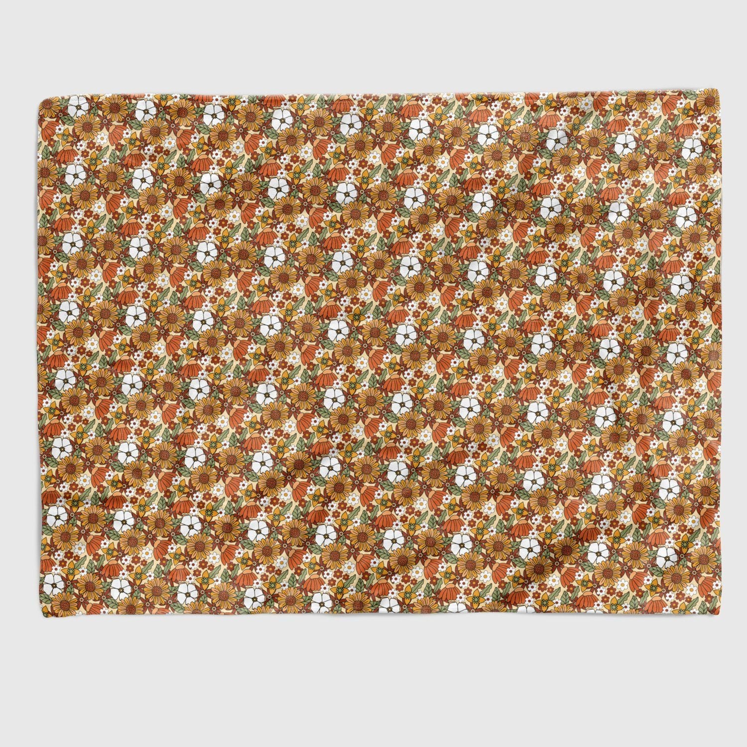 Fall Garden Retro Blanket blanket Nirvana Threads