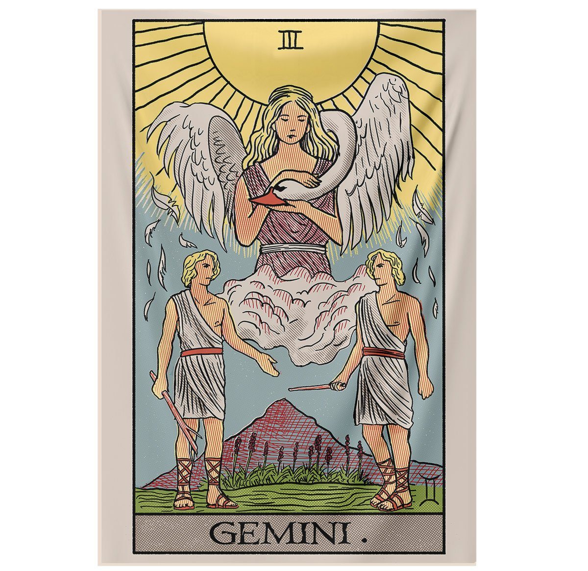 Gemini Tarot Tapestry tapestry Nirvana Threads