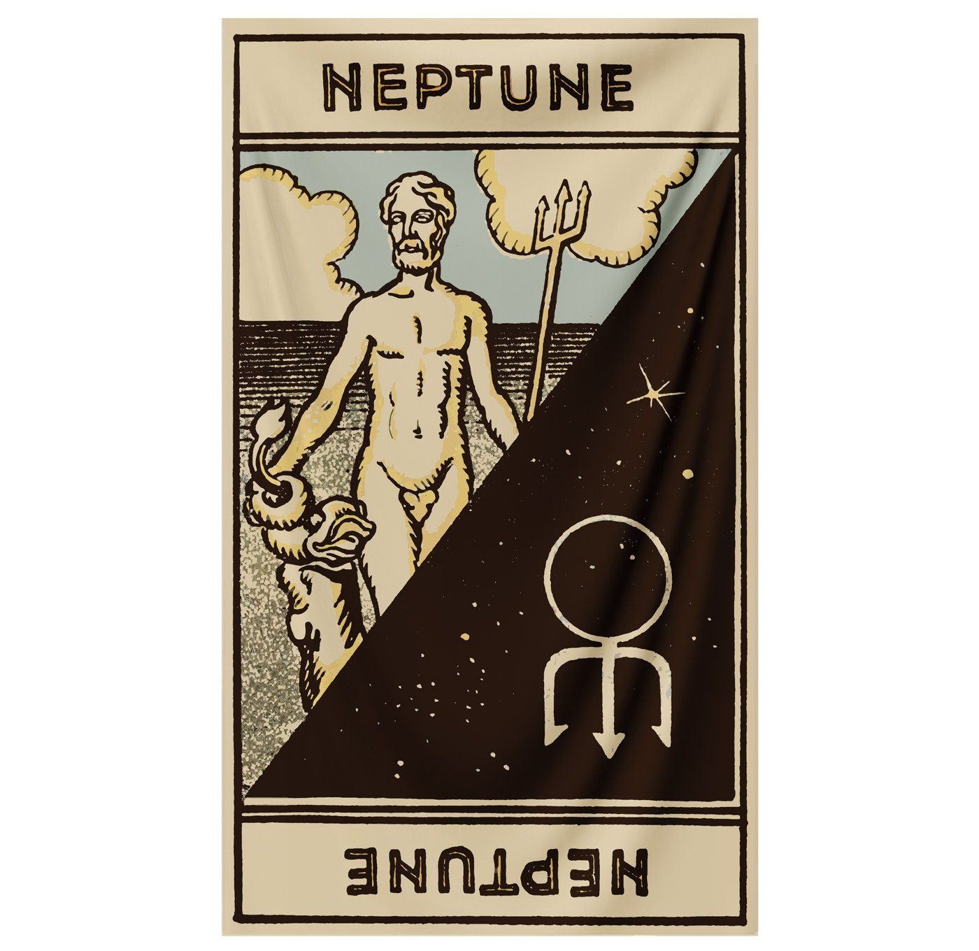 Neptune Astrology Tapestry tapestry Nirvana Threads 