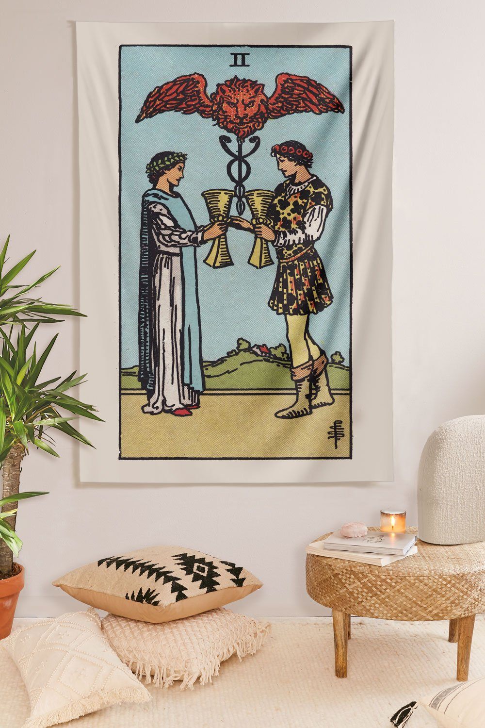 2 of Cups Tapestry tapestry NirvanaThreads