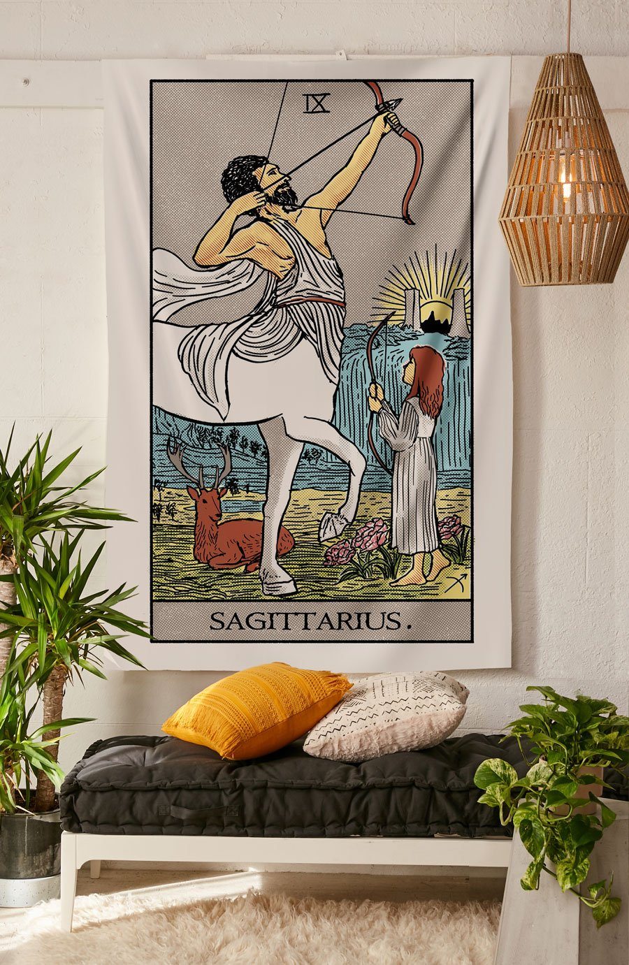 Sagittarius Tarot Tapestry tapestry Nirvana Threads