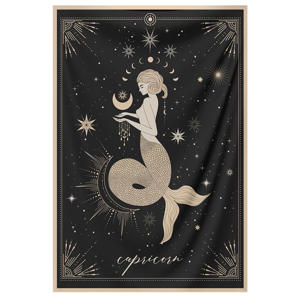 The-Capricorn Tapestry-is-a-great-gift-to-say-I-love-you-but-I-also-love-astrology-tarot-wall-hanging-boho-bedroom-zodiac-vibes-from-NirvanaThreads-Nirvana-Threads