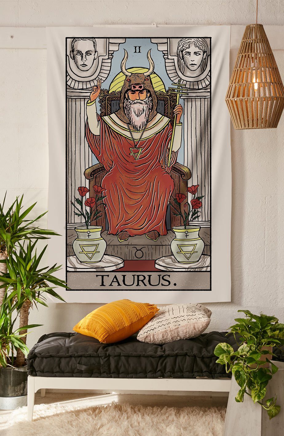 The Taurus Hierophant Tapestry tapestry Nirvana Threads