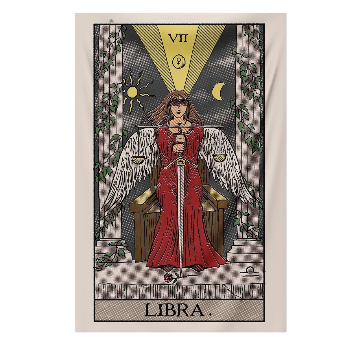The Libra Justice tapestry Nirvana Threads