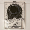 18 The moon tarot tapestry