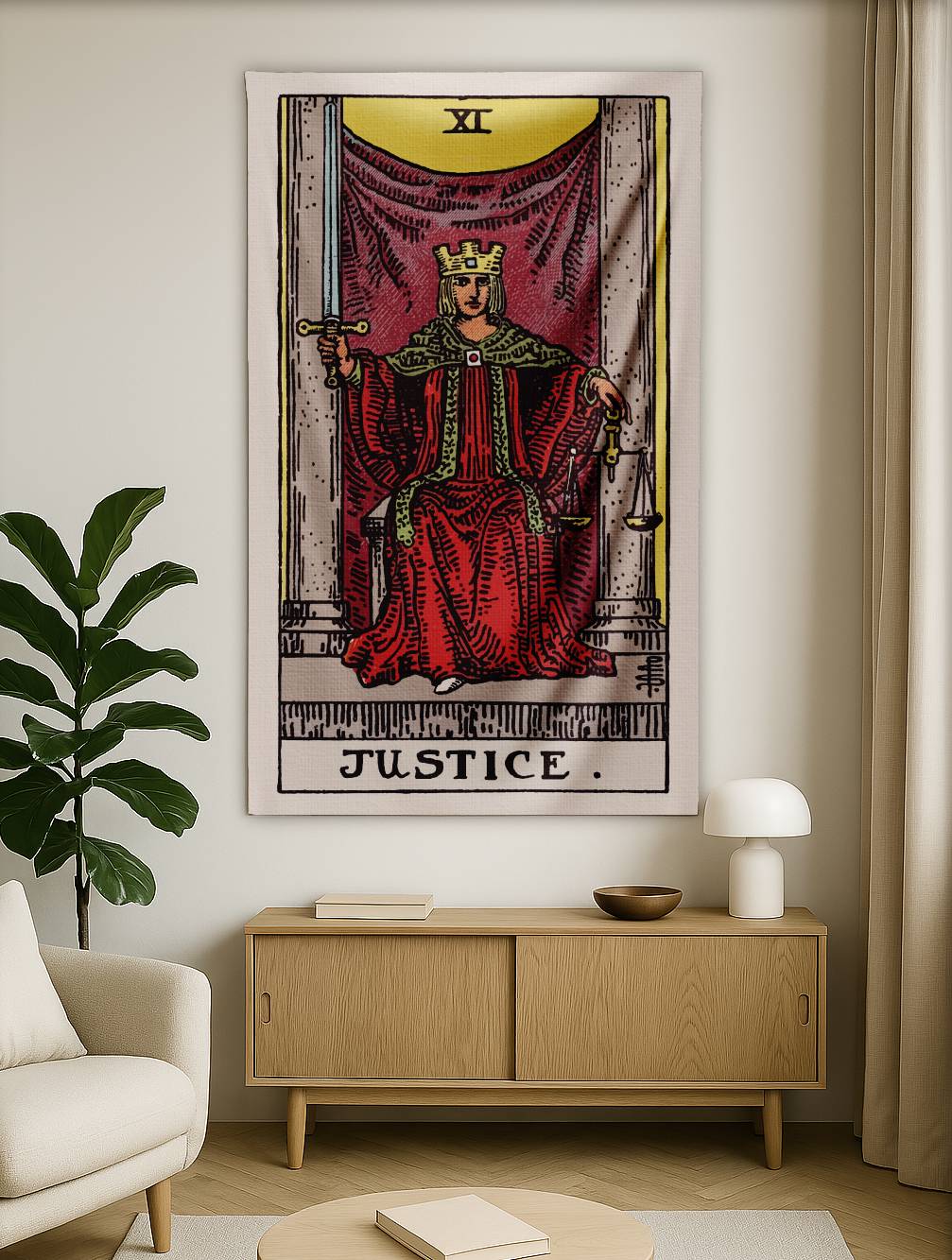 Justice Tarot Tapestry