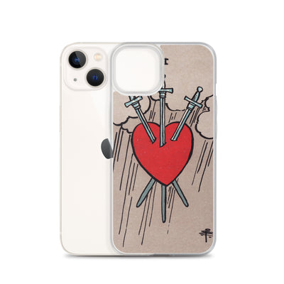 3 of Swords iPhone Case