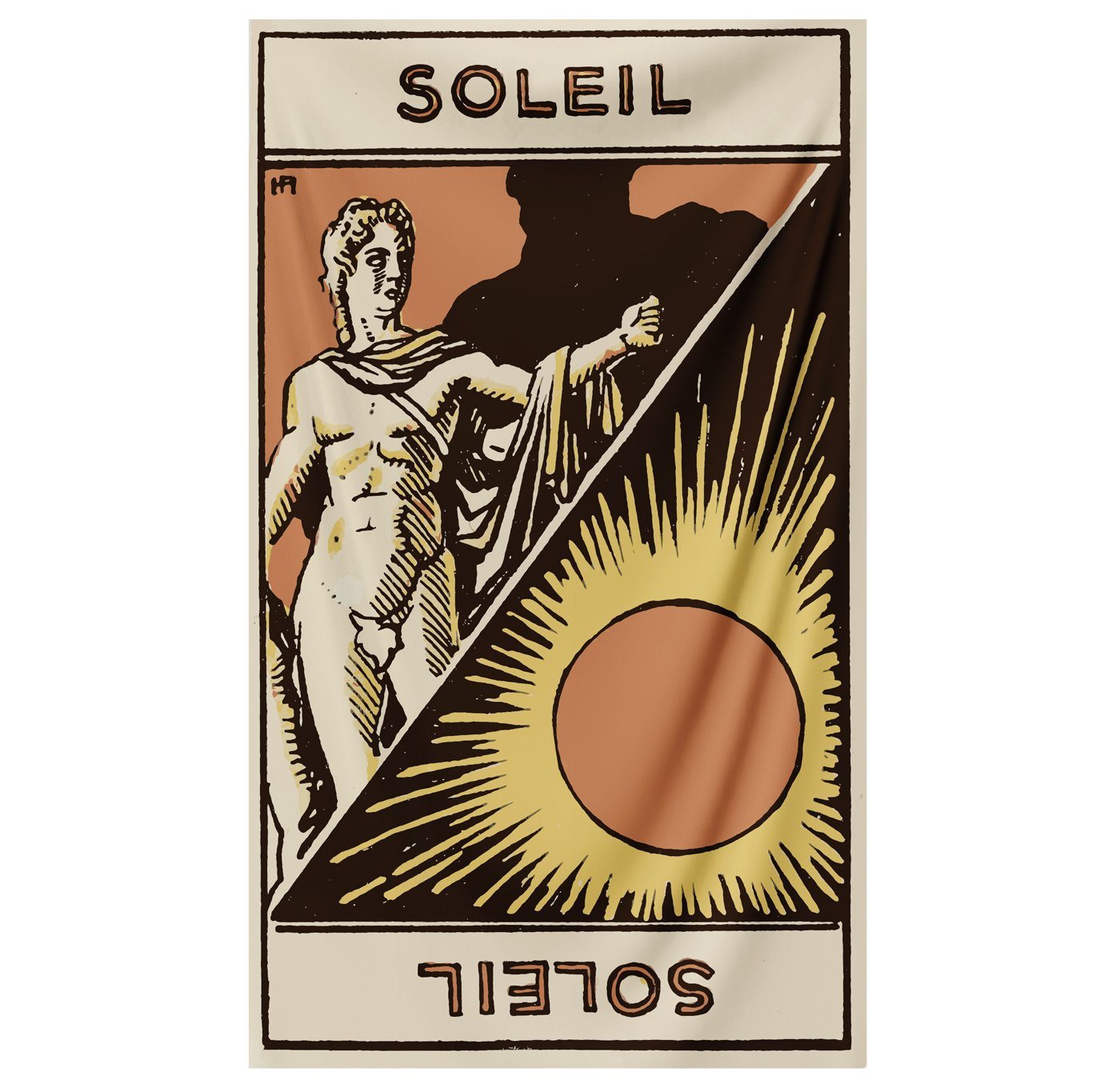 Sun (Soleil) Astrology Tapestry tapestry Nirvana Threads 