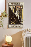 Mercury (Mercure) Astrology Tapestry tapestry Nirvana Threads