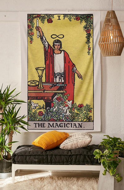 The Magician Tarot tapestry NirvanaThreads - YYT