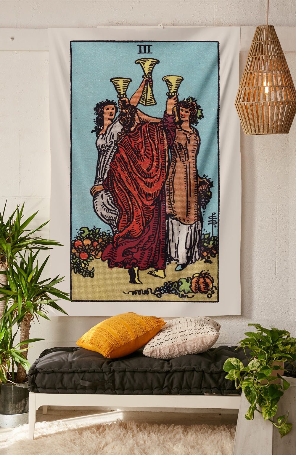 3 of Cups Tapestry tapestry NirvanaThreads 