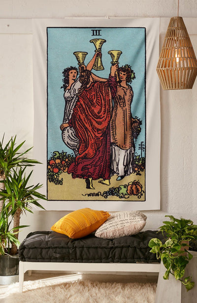 3 of Cups Tapestry tapestry NirvanaThreads