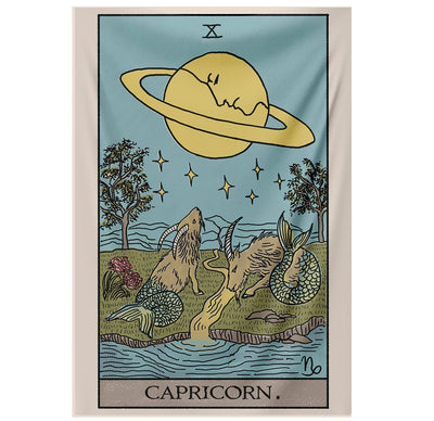 Capricorn Tarot Tapestry tapestry Nirvana Threads