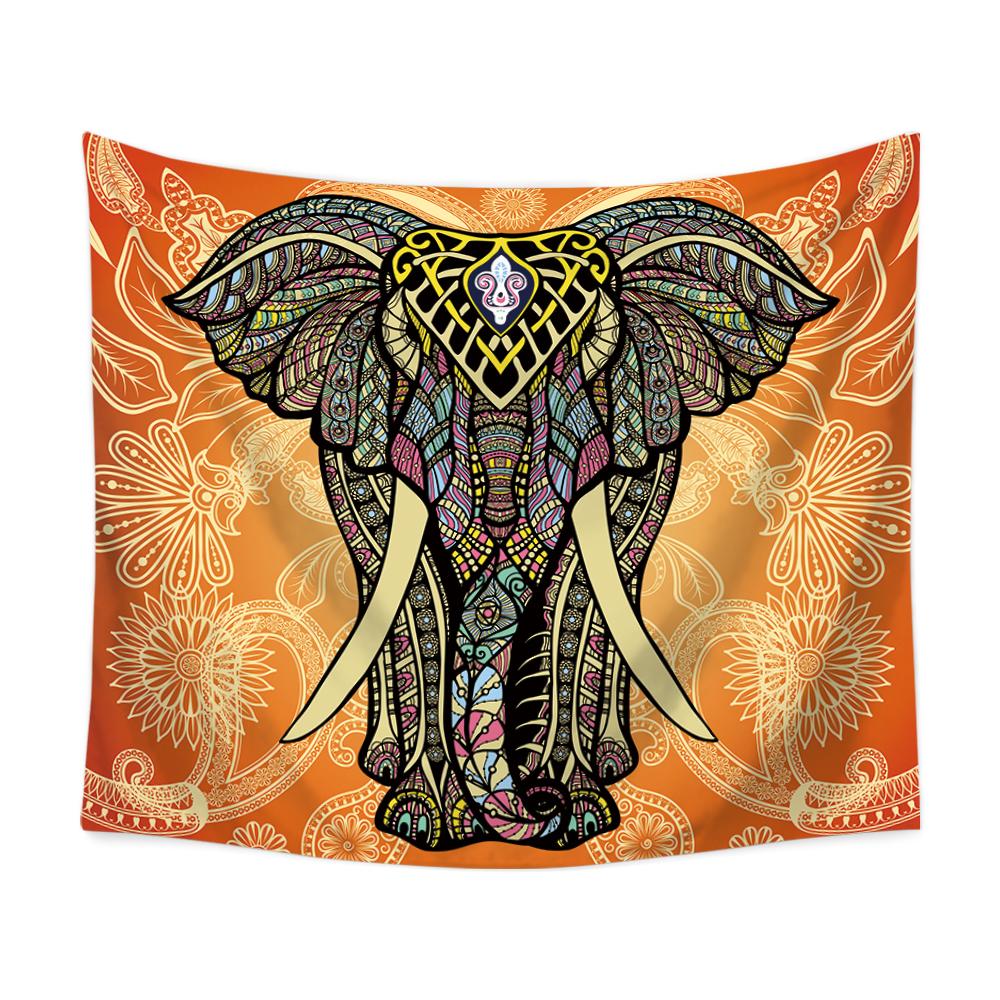 Fractal Elephant Tapestry-nirvanathreads