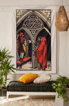 3 of Pentacles Tapestry tapestry NirvanaThreads