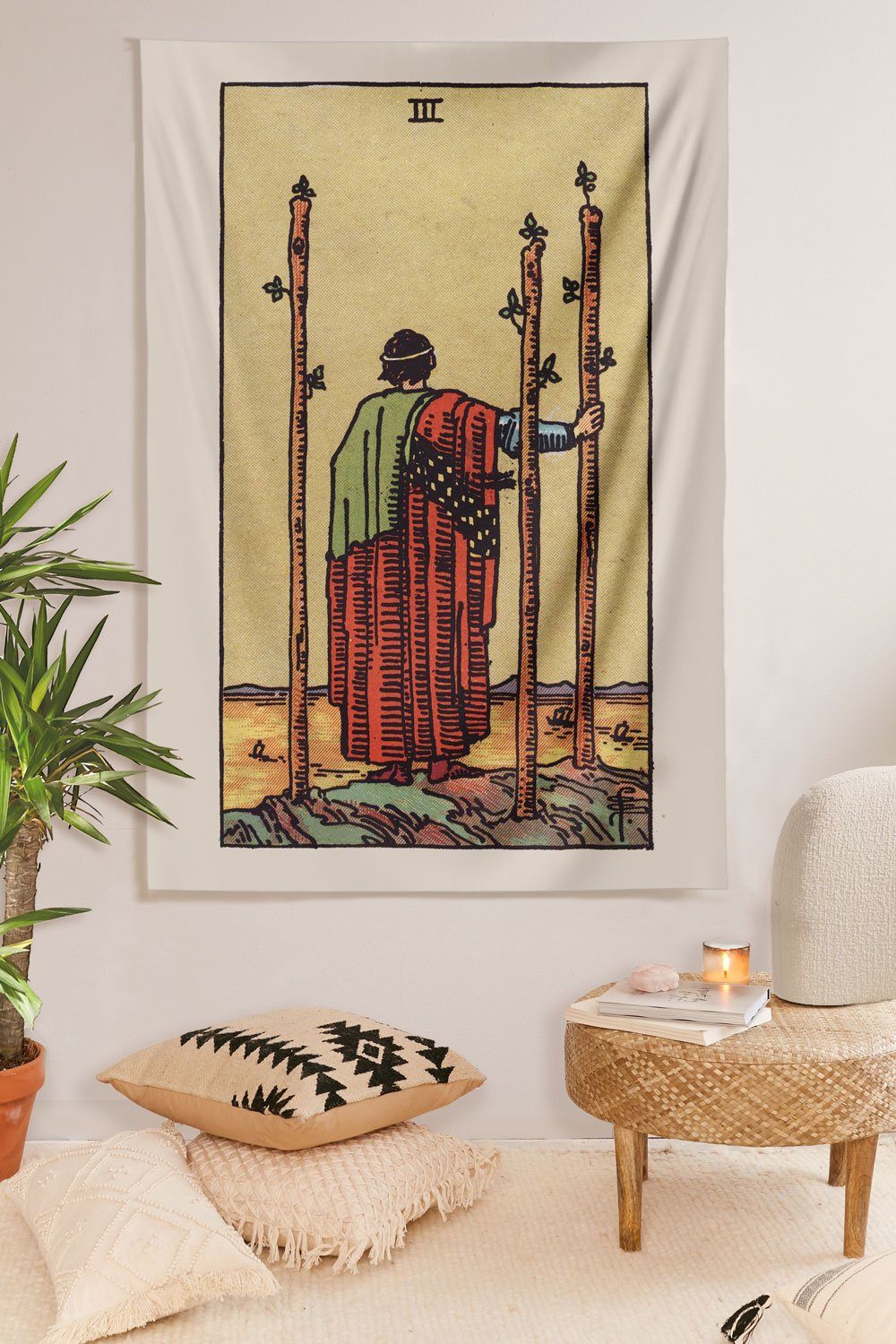 3 of Wands Tapestry tapestry NirvanaThreads 