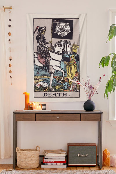 Death Tarot Tapestry tapestry NirvanaThreads - YYT