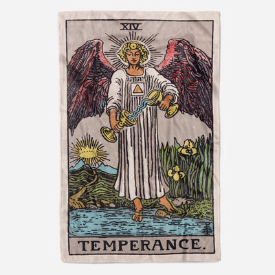 Temperance Tarot Blanket blanket Nirvana Threads