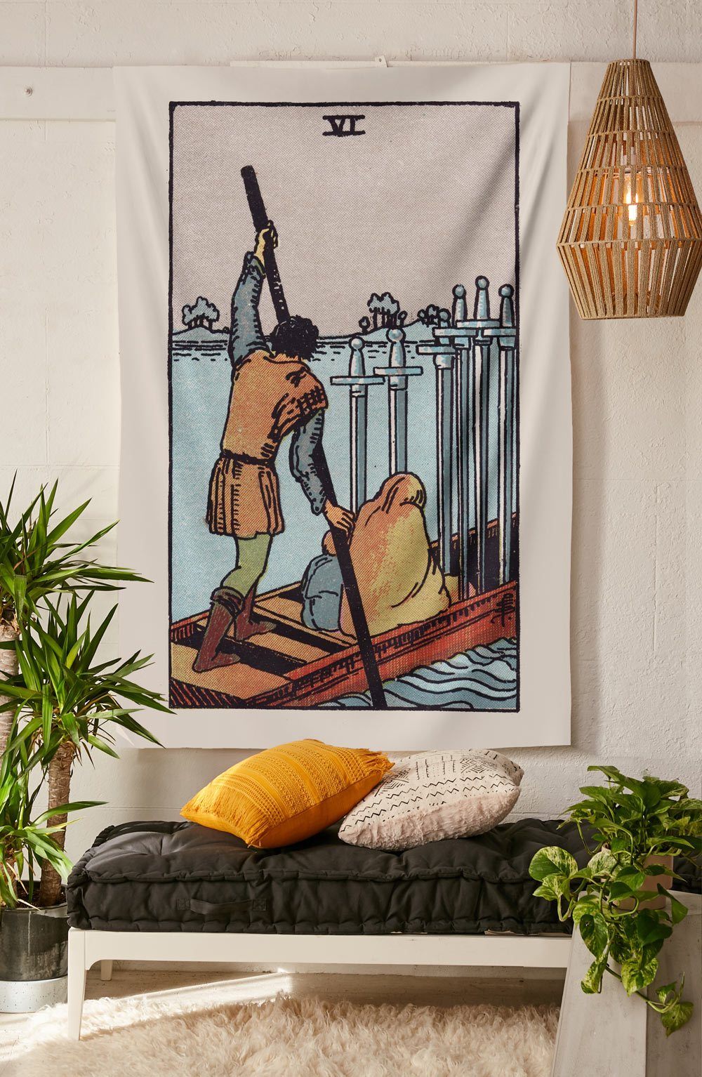 6 of Swords Tapestry tapestry NirvanaThreads 