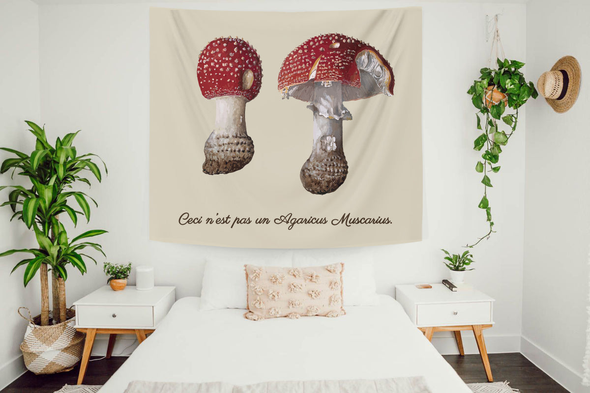 Fly Agaric poster wall hanging tapestry Amanita mushroom art