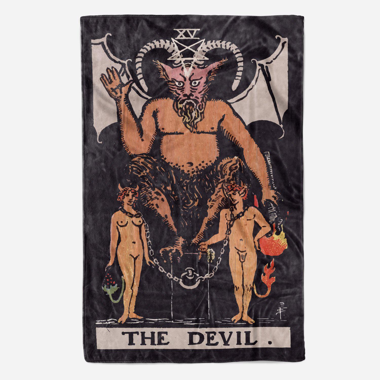Devil Tarot Blanket blanket Nirvana Threads 