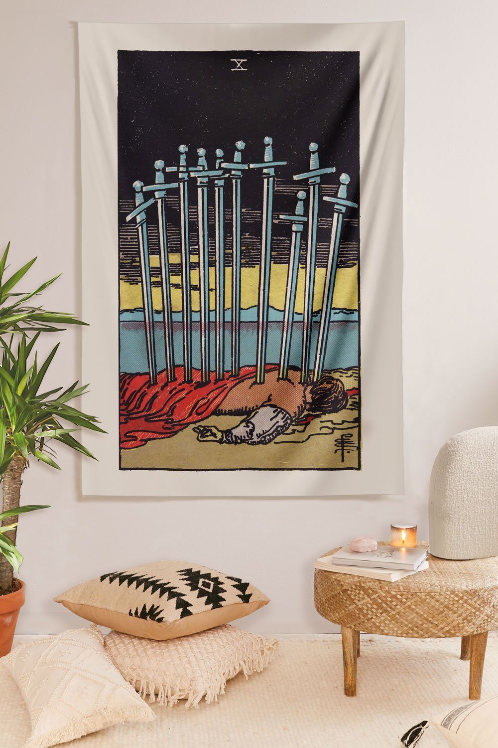 10 of Swords Tapestry tapestry NirvanaThreads 