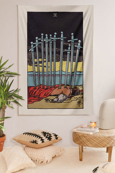 10 of Swords Tapestry tapestry NirvanaThreads