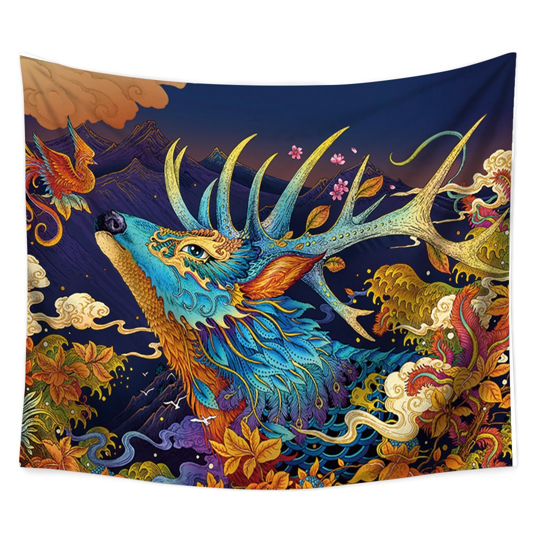 Acid Elk Tapestry-nirvanathreads