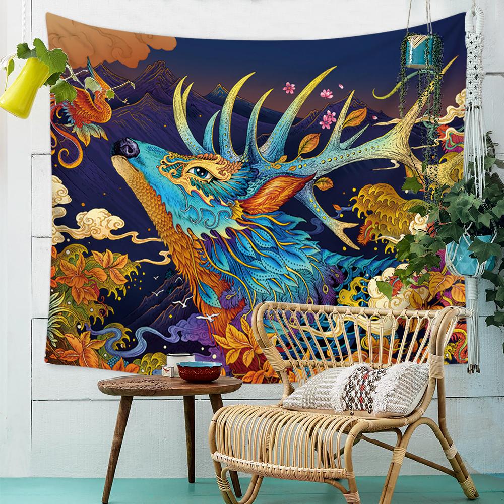 Acid Elk Tapestry-nirvanathreads