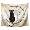 Black Cat Tapestry-nirvanathreads