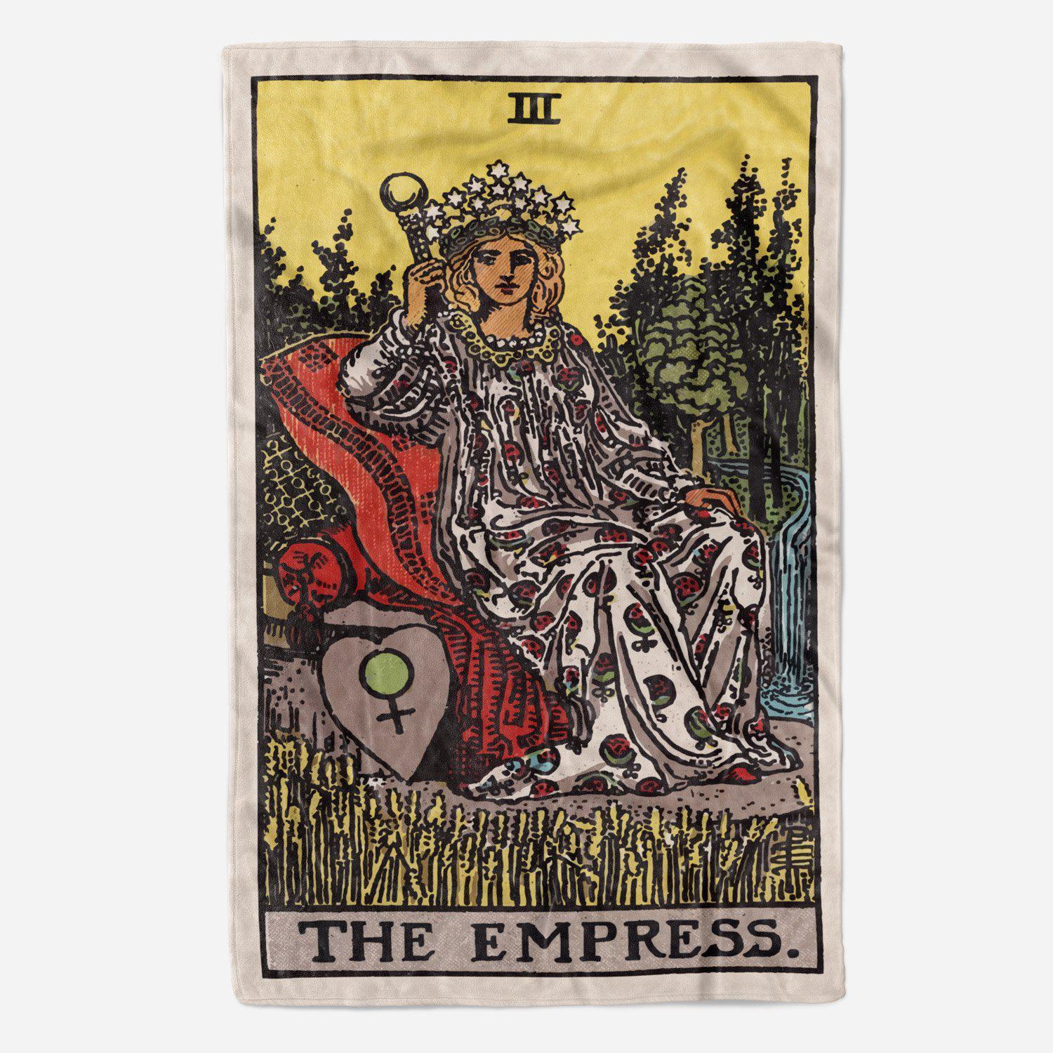 Empress Tarot Blanket blanket Nirvana Threads 