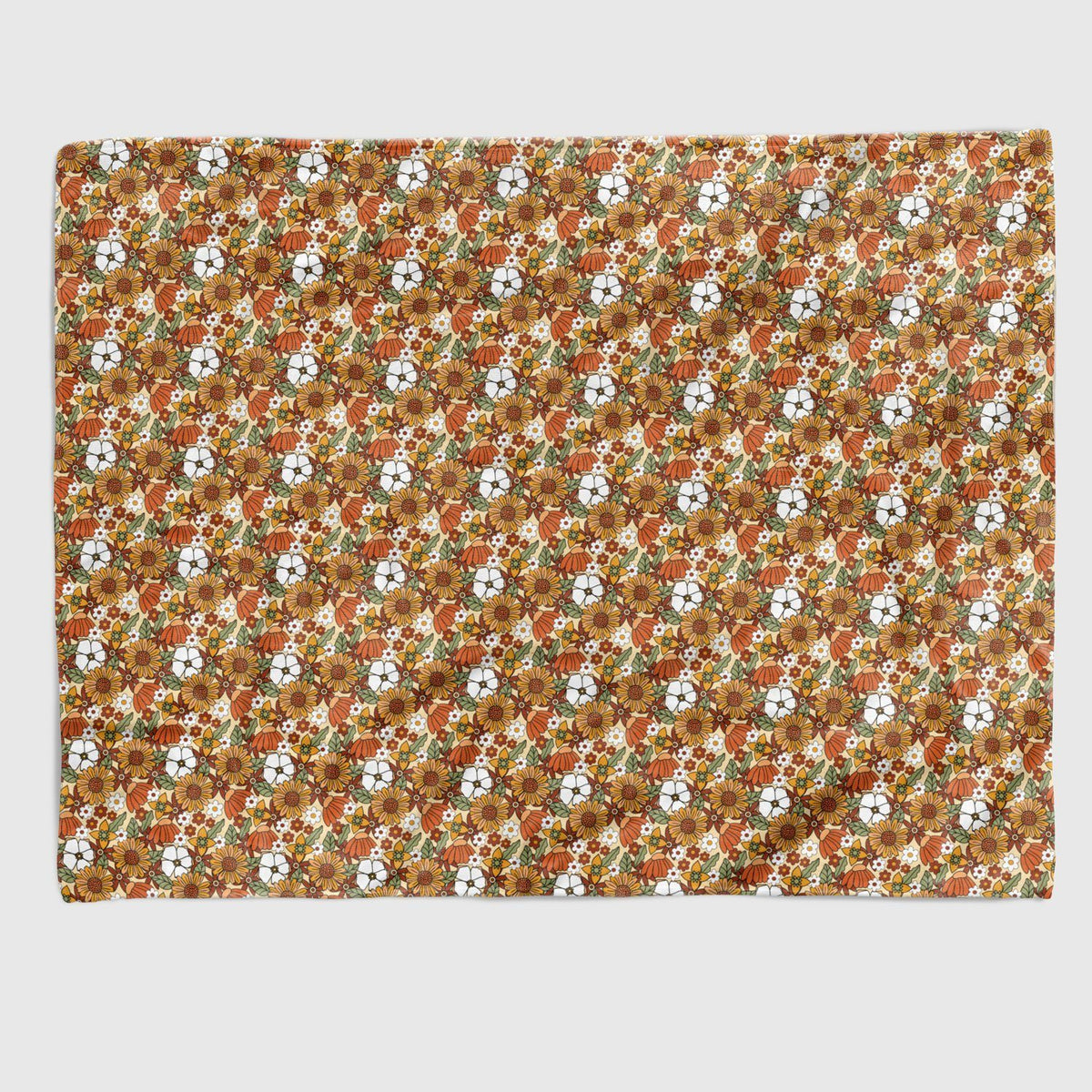 Fall Garden Retro Blanket blanket Nirvana Threads 