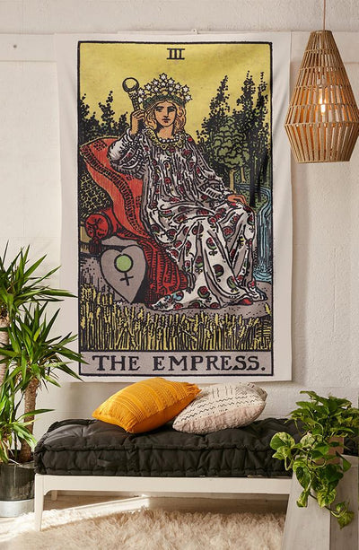 The Empress Tarot tapestry NirvanaThreads - YYT