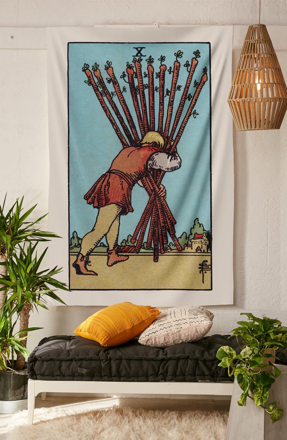 10 of Wands Tapestry tapestry NirvanaThreads 