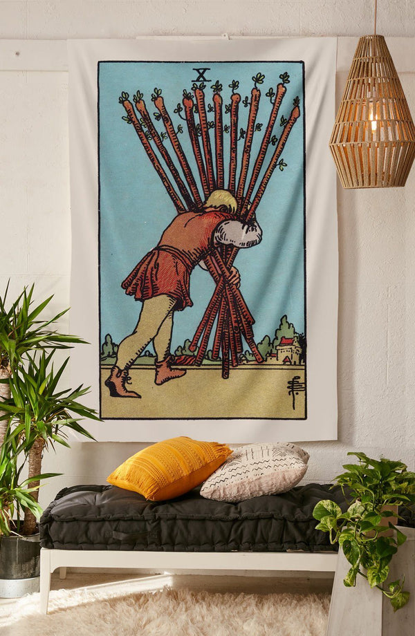 10 of Wands Tapestry - Nirvana Threads
