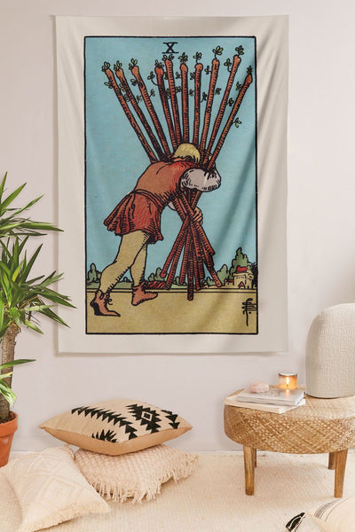 10 of Wands Tapestry tapestry NirvanaThreads