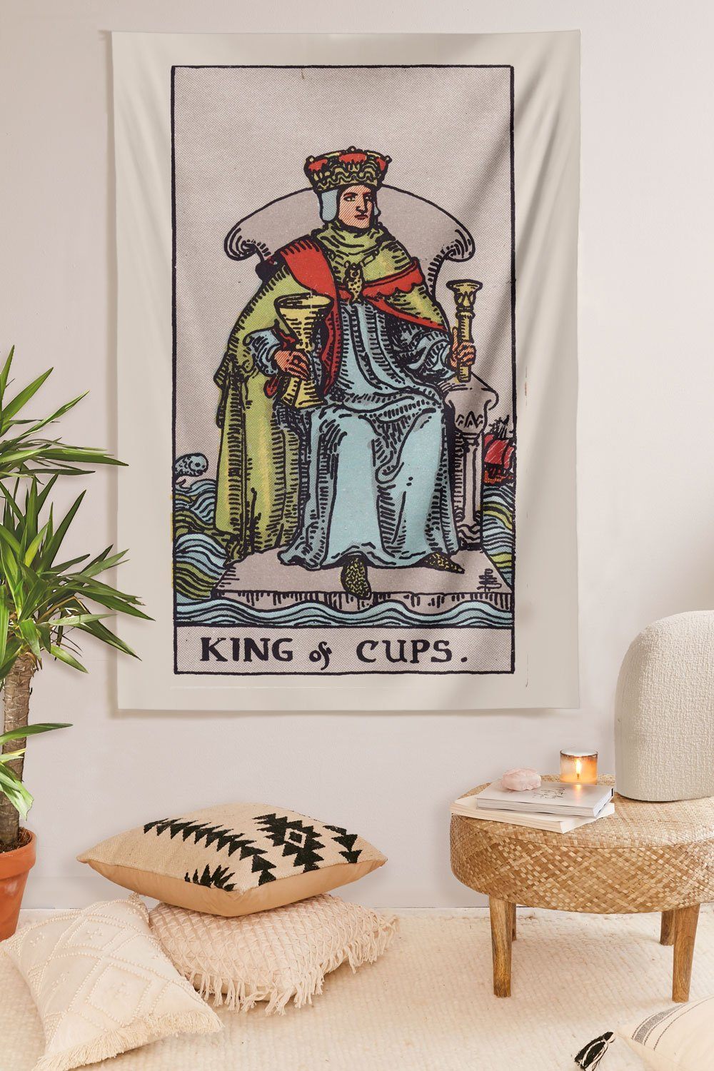 King of Cups Tapestry tapestry NirvanaThreads 