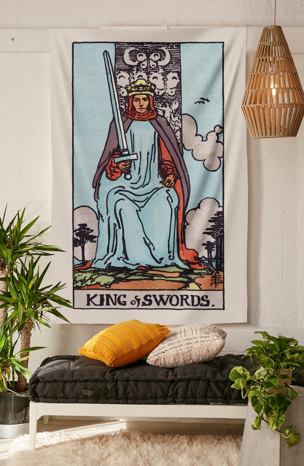 King of Swords Tapestry tapestry NirvanaThreads 