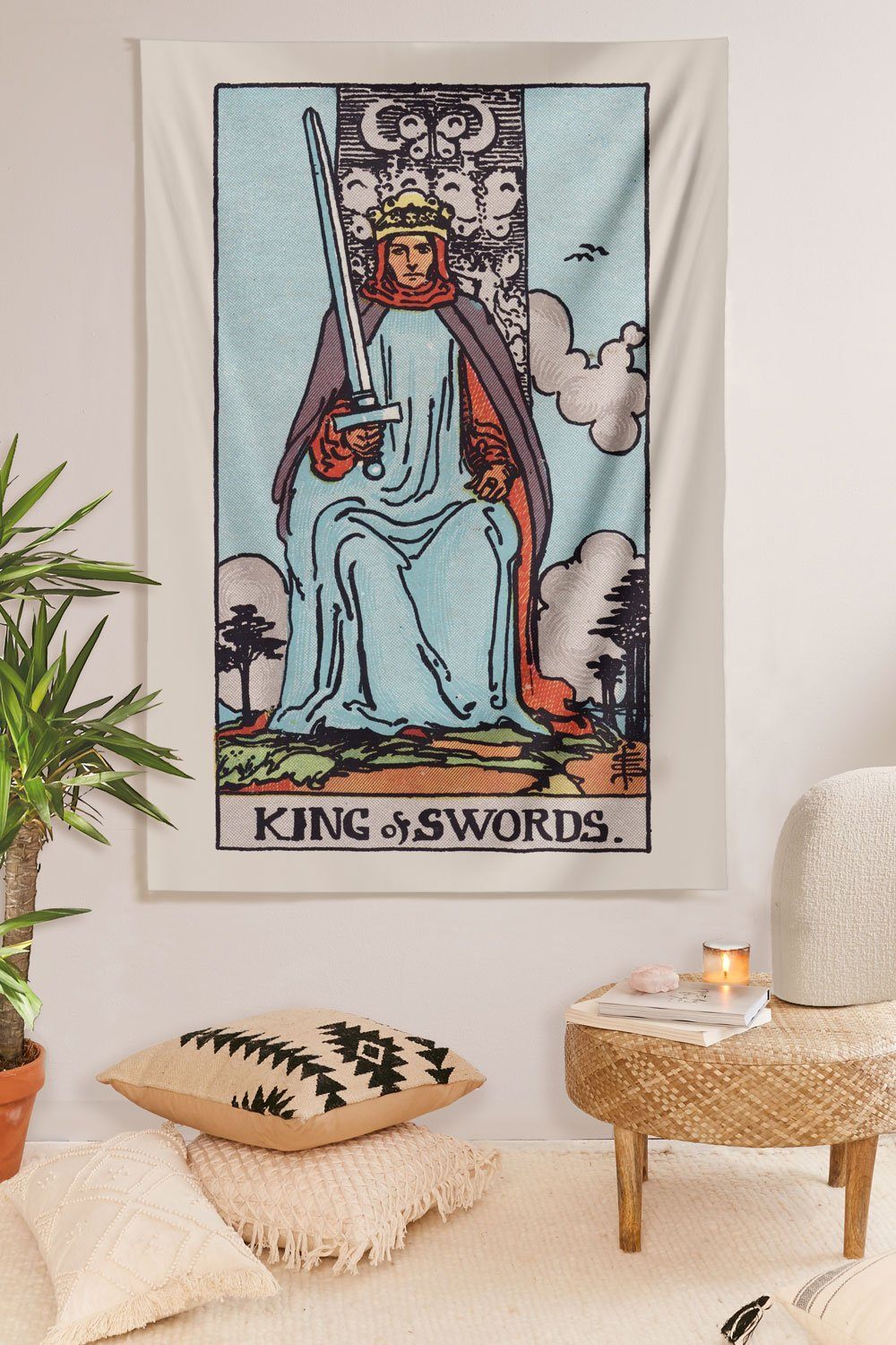 King of Swords Tapestry tapestry NirvanaThreads 