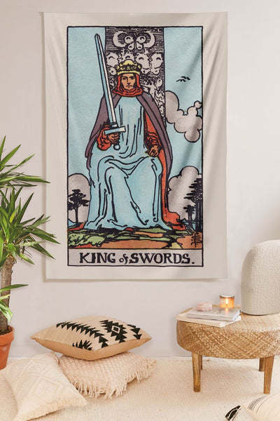 King of Swords Tapestry tapestry NirvanaThreads