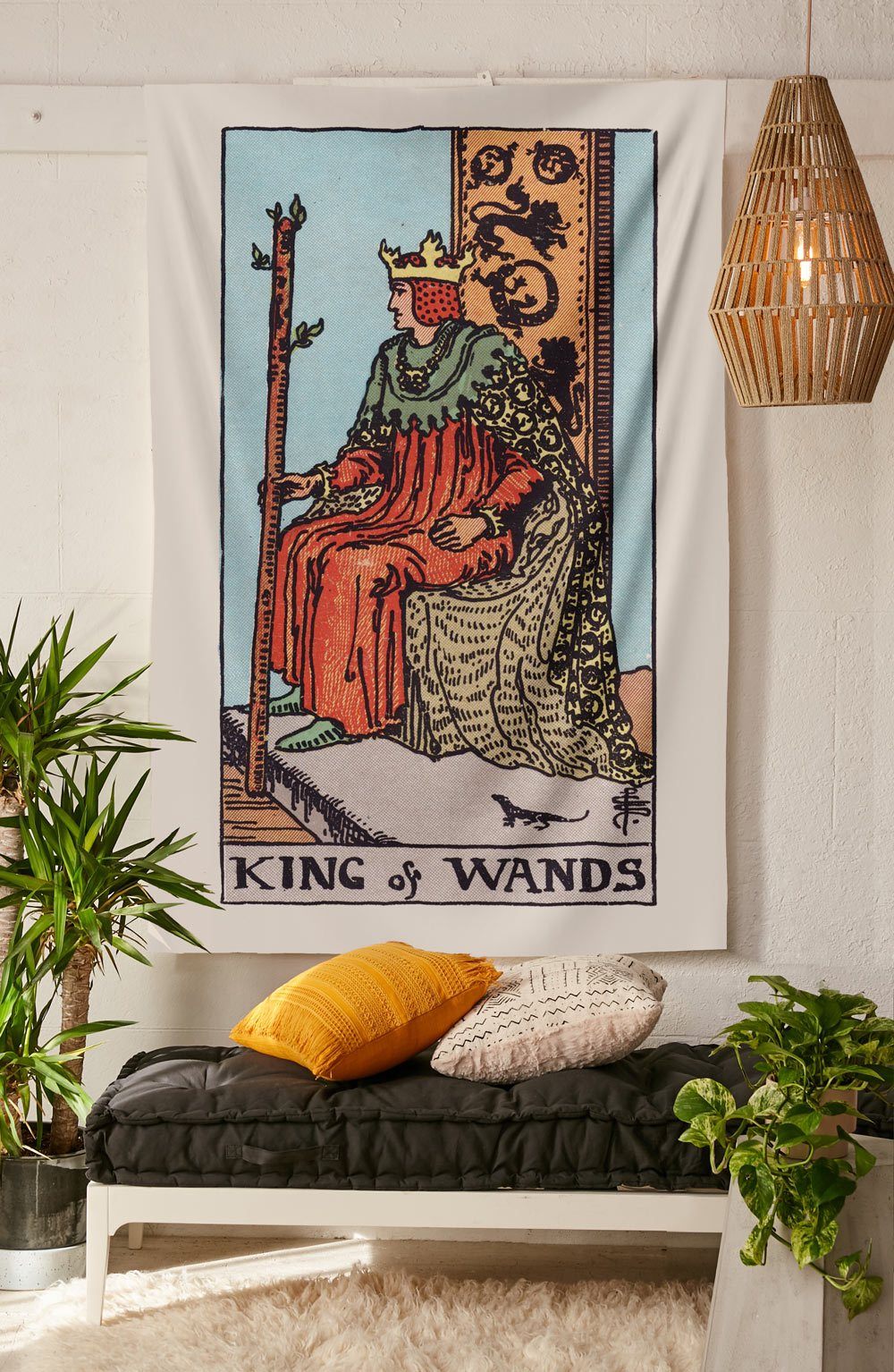 King of Wands Tapestry tapestry NirvanaThreads 