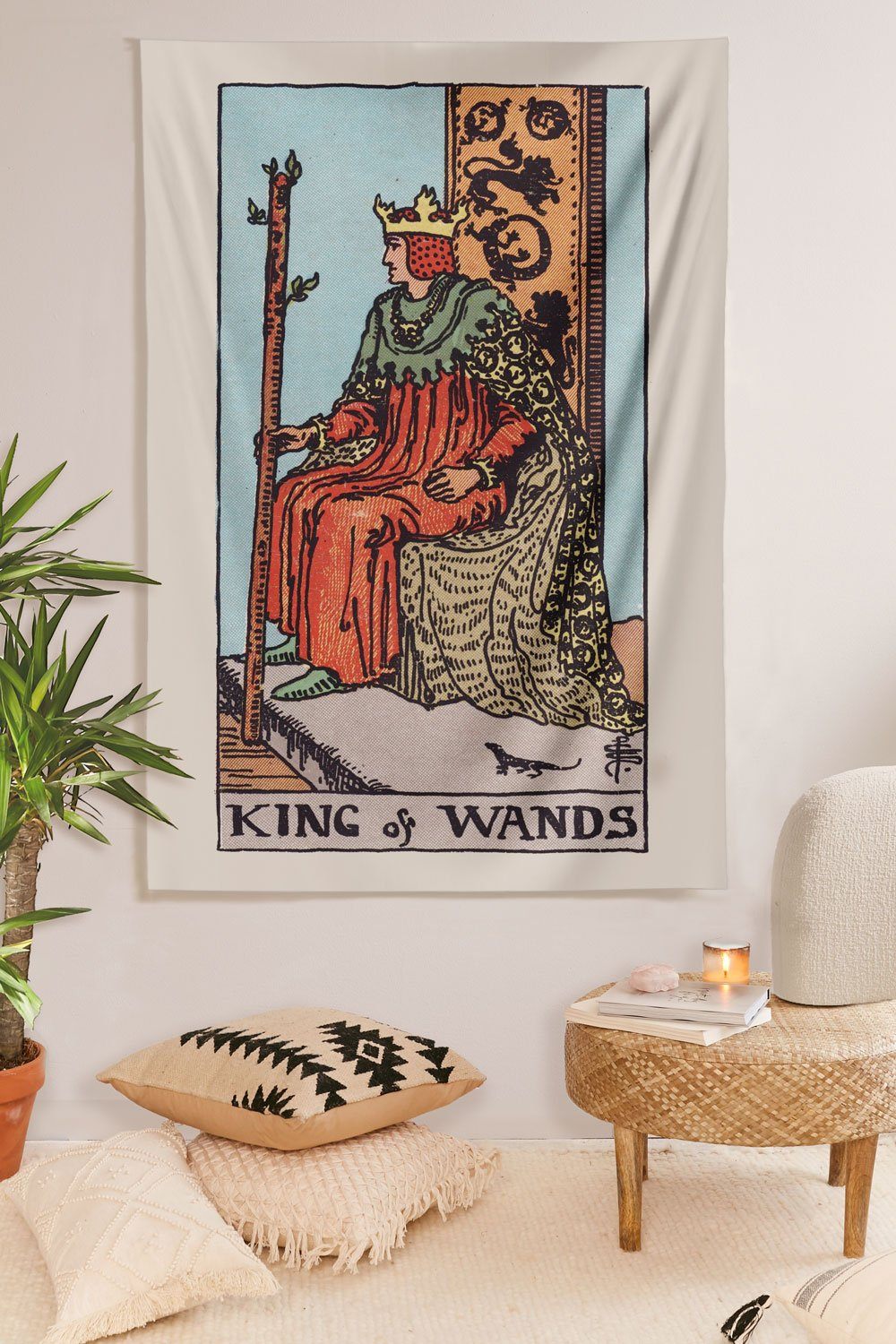 King of Wands Tapestry tapestry NirvanaThreads 