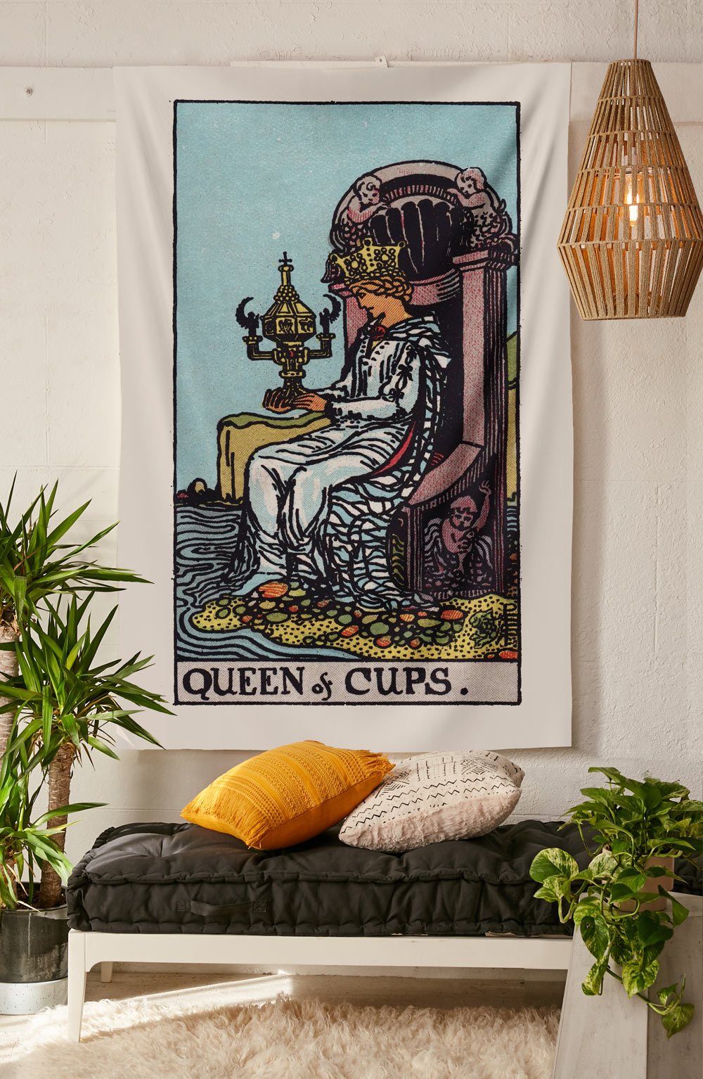 Queen of Cups Tapestry tapestry NirvanaThreads 
